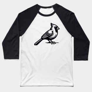 Cardinal Bird Baseball T-Shirt